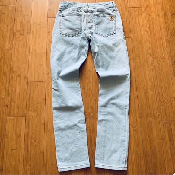 Tory Burch Light Wash Super Skinny Jeans - Picture 3 of 5